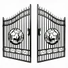 16 ft. Wrought Iron Driveway Gate - Deer Design, Heavy-Duty
