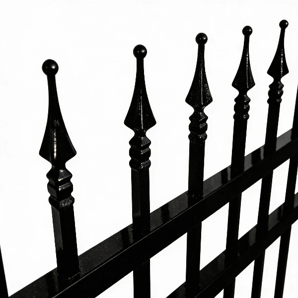 16 ft. Wrought Iron Driveway Gate - Deer Design, Heavy-Duty