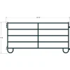 54 Panels & 2 Gates Corral Cattle Panels Pack - 10 Foot Wide x 5 for Height Per Panel - Powder Coated Tube Frame