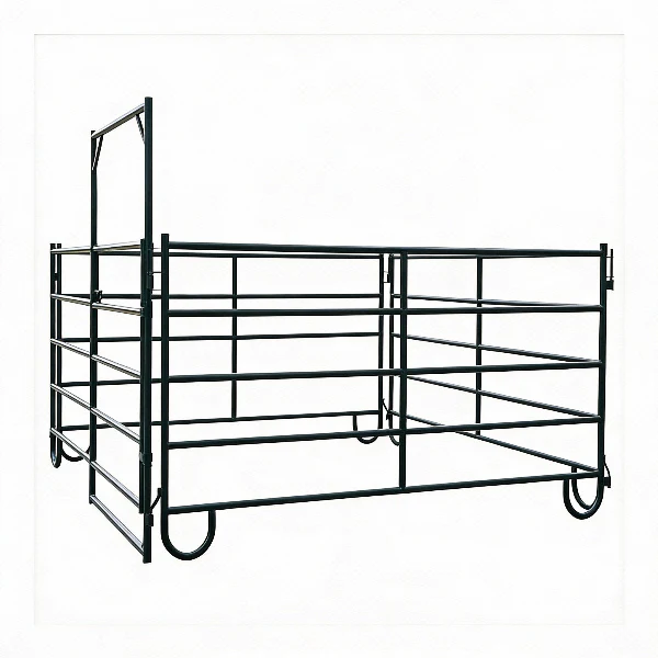 54 Panels & 2 Gates Corral Cattle Panels Pack - 10 Foot Wide x 5 for Height Per Panel - Powder Coated Tube Frame