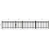 144FT 7’×4′ Flat Top Industrial Ornamental Fencing Line - 20 Panels & 2 Gate